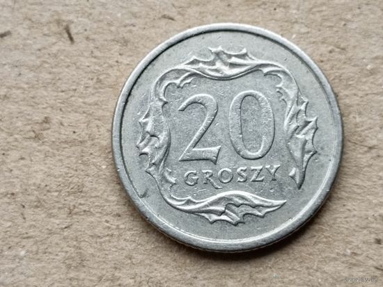 Польша 20 грошей, 2001г. (Н)