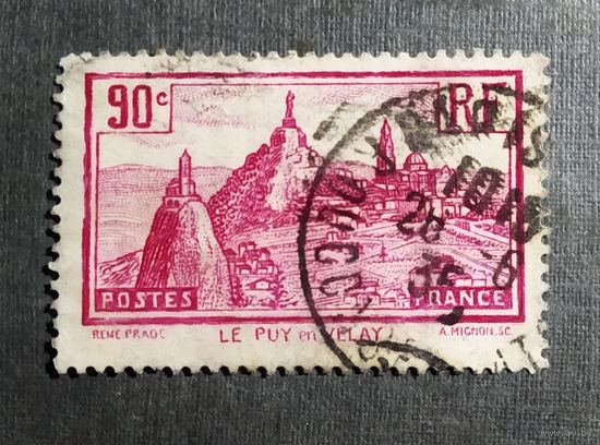 Марка Франция 1933 год Ле-Пюи-ан-Веле