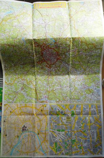 Карта Москва и Подмосковье (большие карты). 1999 г.