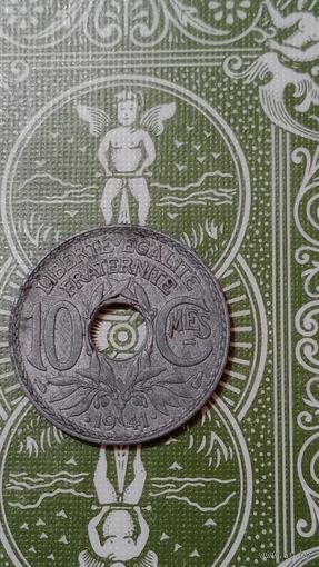 Франция 10 сантимов 1941