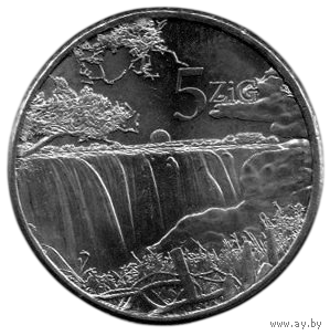 Республика Зимбабве. 5 золотых (ZIG) 2024. Unc