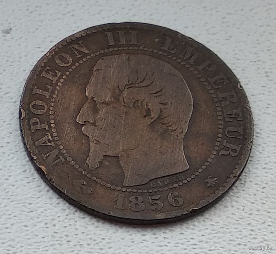 Франция 5 сантимов, 1856 "BB" - Страсбург 8-7-9