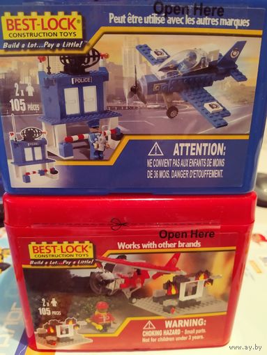 Конструктор Бест Лок(Best- Lock) в пластиковом контейнере для мальчиков одним лотом(2 единицы)