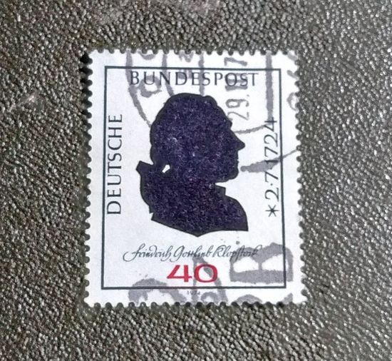Марка 1974 год Германия 250 лет со дня рождения Фридриха Готлиба
