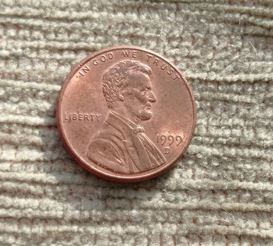 Werty71 США 1 цент 1999 D