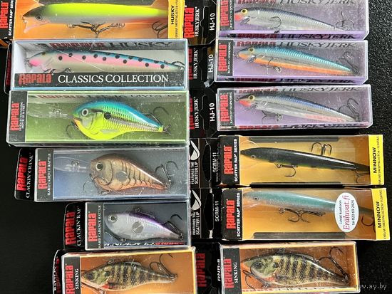 Воблеры Rapala - 12 шт