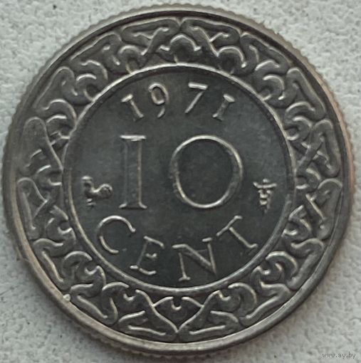 Суринам 10 центов 1971 г.