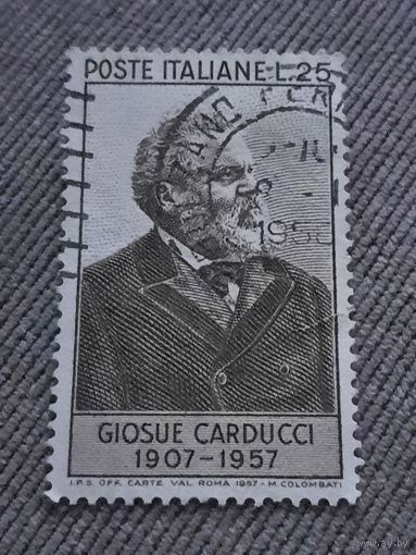 Италия 1957. Giosue Carducci 1907-1957