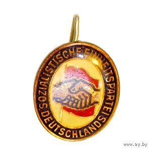 ГДР. Лацканный значок Социалистической единой партии Германии (Sozialistische Einheitspartei Deutschlands)