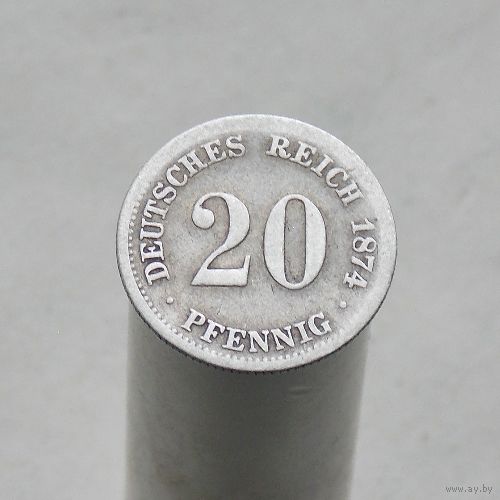 Германия 20 пфеннигов 1874 F