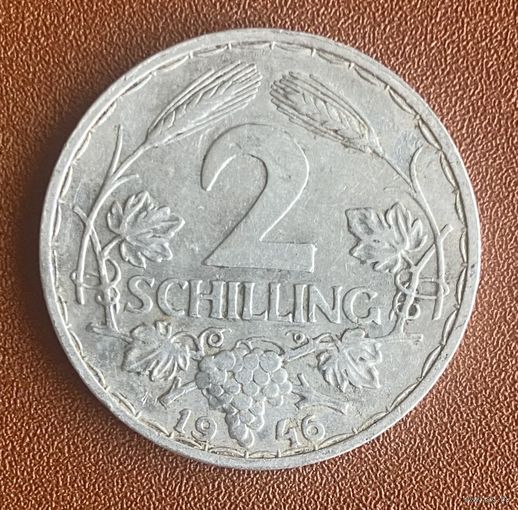 Монета 2 шиллинга. 1946 год, Австрия.