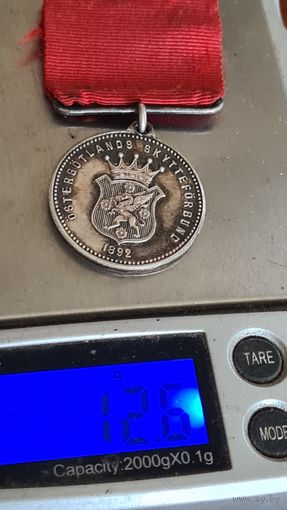 С 1 РУБЛЯ ! СТАРИННАЯ МЕДАЛЬ ЗНАК ГЕРБ ЭМБЛЕМА ШВЕЦИЯ СЕРЕБРО