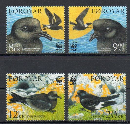 Буревестники Форерские острова (Дания) 2005 год серия из 4-х марок