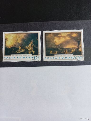 Кораблекрушения в живописи. Румыния. 1971.