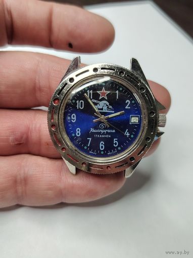 Часы Командирские заказ МОСССР (маятник живой, СОСТОЯНИЕ), без МЦ!!