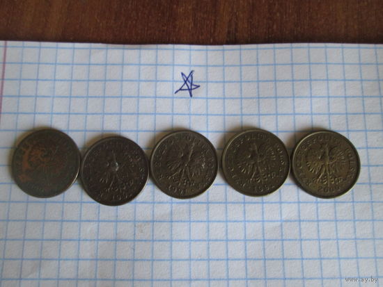 5 грошей.Польша.Цена за шт.