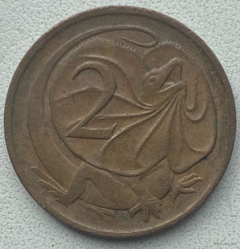 Австралия 2 цента 1969 г.