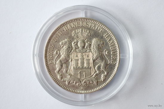 3 марки. Гамбург. 1909 г.