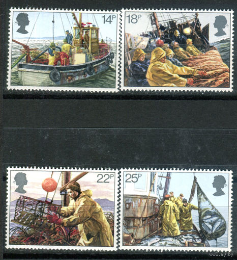 Великобритания - 1981г. - рыбалка - 4 марки - полная серия, MNH [Mi 891-894]. #3-GB-Z-1-13