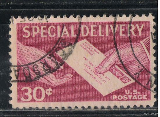 США Спецдоставка 1954 Передача письма #683