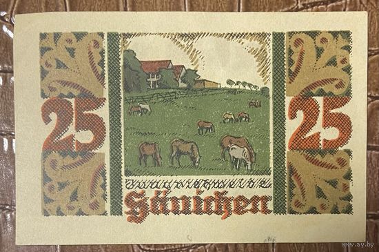 Нотгельд , 25 пфеннигов, Ахим , 1921 год. Веймарская республика