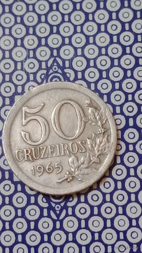 Бразилия 50 Крузейро 1965