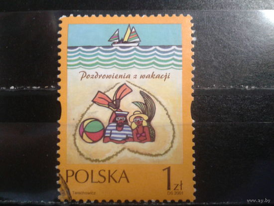 Польша, 2001, Поздравительная марка