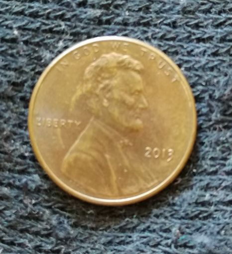 США 1 цент 2013 год, (Lincoln Cent), KM# 468