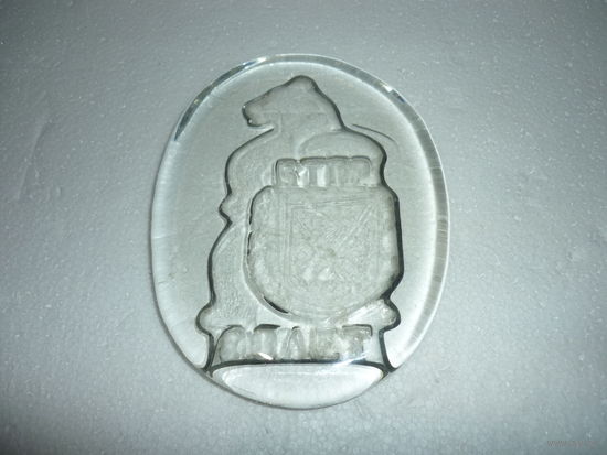 Стеклянная Плакетка