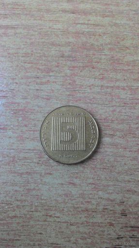 Израиль, 5 агорот 1988, "40 лет Независимости".