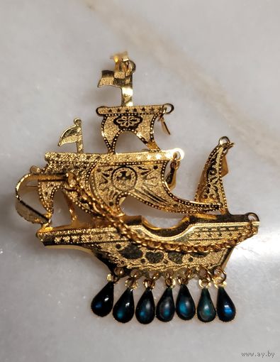 Брошь подвеска Скандинавия винтаж