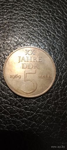 5 марок 20лет ГДР