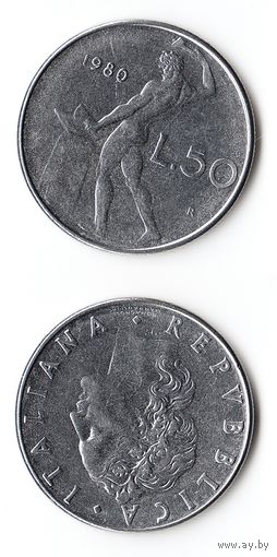 50 лир Италия 1980 года