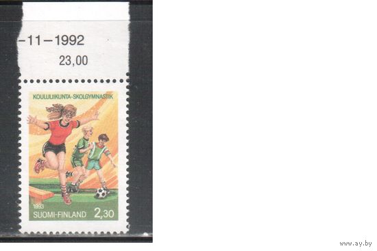 Финляндия-1993(Мих.1228)  , **  , Спорт, Футбол, (одиночка)