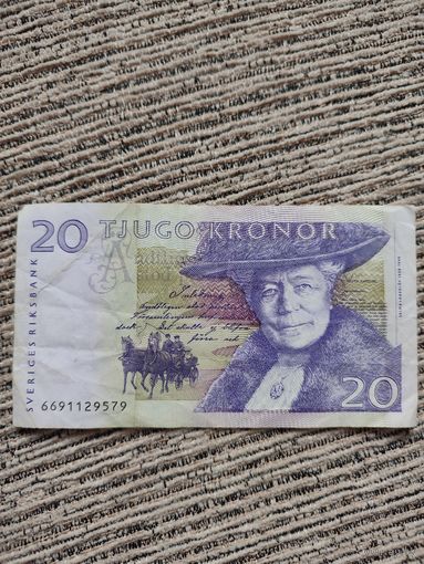 Купюра Швейцария 20 крон