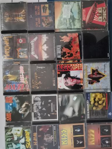 19pcs audio CDs Albums METALLICA ALICE COOPER RAMMSTEIN  SWEET 12р за диск