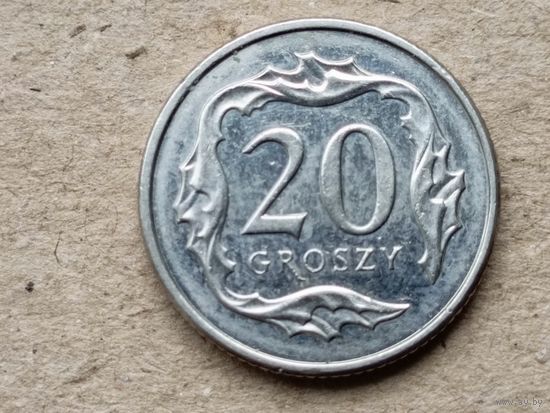 Польша 20 грошей, 2017г. (Н)