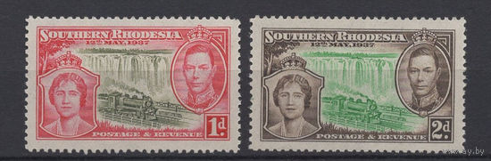 1937 Южная Родезия** Коронация Георг VI (SG#36-37)