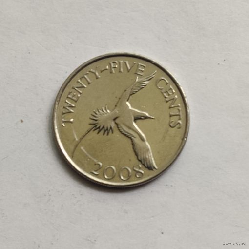 Бермуды 25 центов  2008 г.