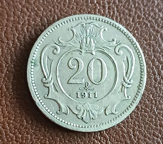 20 геллеров 1911 Австро-Венгрия