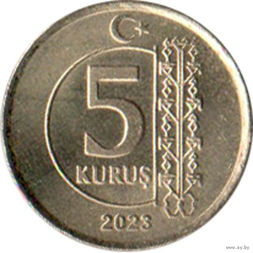 Турция 5 курушей, 2023 UNC