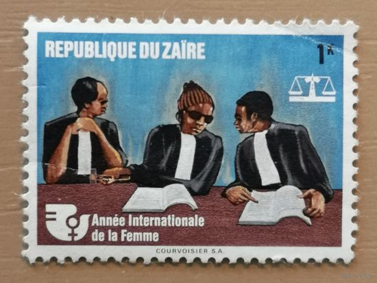 Марка Заир, Конго, международный год женщин, 1975 г.
