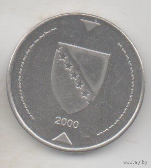 БОСНИЯ И ГЕРЦЕГОВИНА. 1 КОНВЕРТИРУЕМАЯ МАРКА 2000