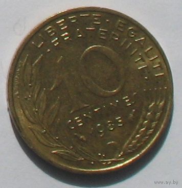Франция, 10 сантим 1985