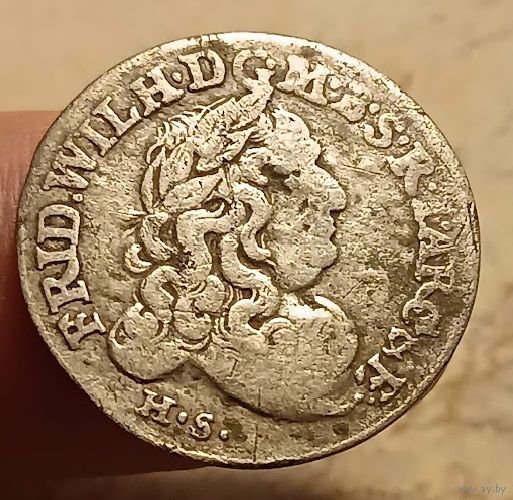 6 грошей VI  1682 H.S. Фридрих Вильгельм I     Бранденбург-Пруссия