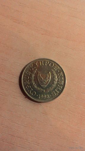 Кипр, 5 центов 1998.