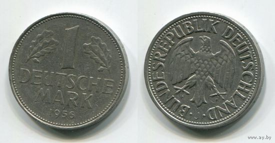 Германия. 1 марка (1956, буква J)