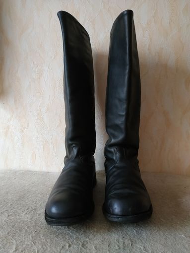 Сапоги офицерские хромовые. СССР, размер 45.