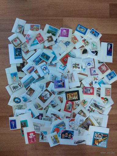 100 чистых марок СССР с уголками