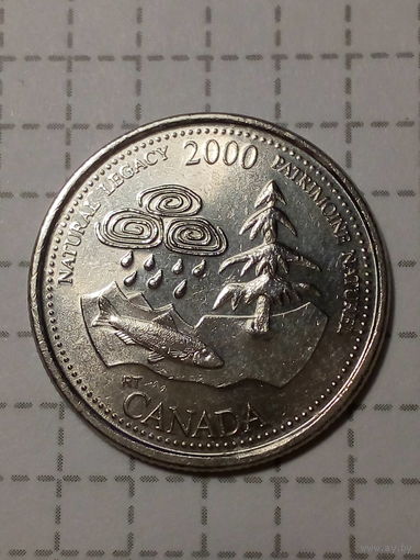 25 центов Канада 2000 год. наследие